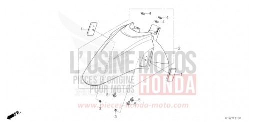 FRONT FENDER SH350ASP de 2023